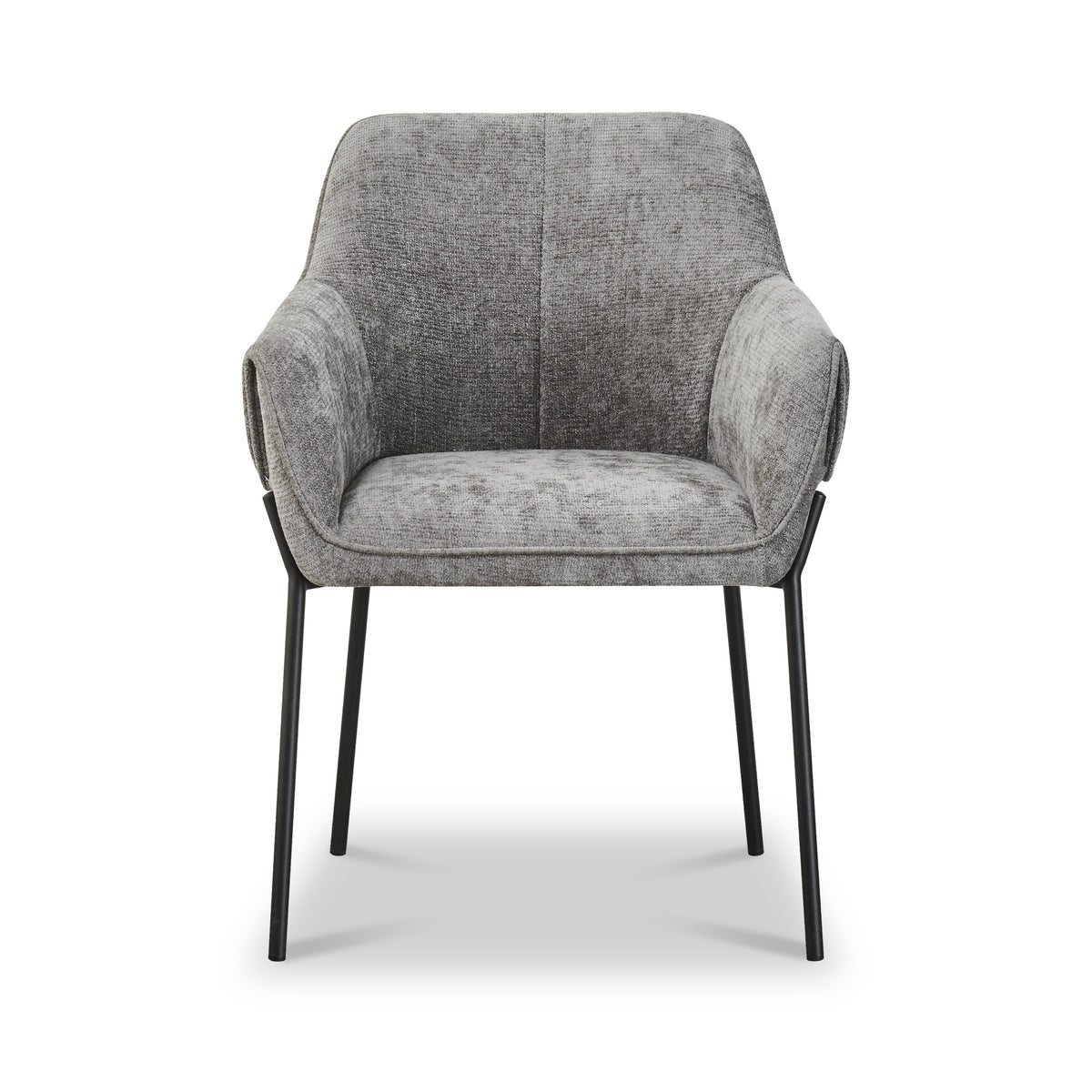 Trento Chenille Dining Chair Grey from Roseland Furniture
