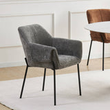 Trento Chenille Dining Chair Grey from Roseland Furniture