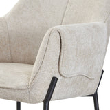 Trento Chenille Dining Chair Natural from Roseland Furniture