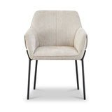 Trento Chenille Dining Chair Natural from Roseland Furniture
