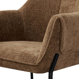 Trento Chenille Dining Chair Brown from Roseland Furniture