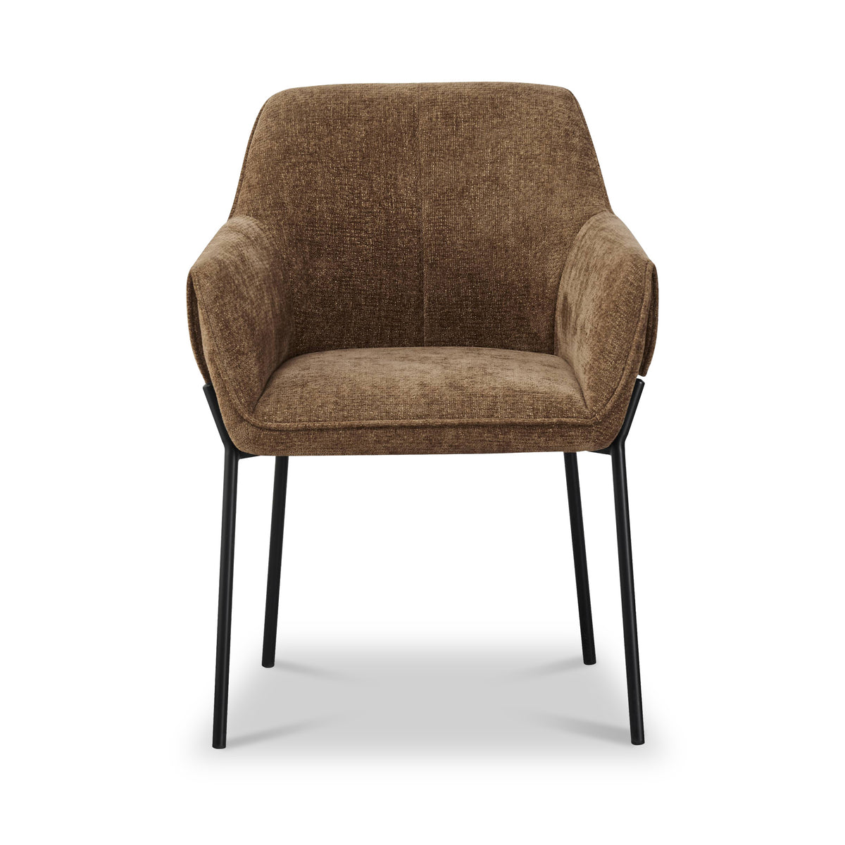 Trento Chenille Dining Chair Brown from Roseland Furniture