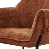 Trento Chenille Dining Chair Orange from Roseland Furniture