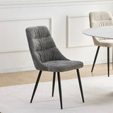Darnley Chenille Dining Chair Grey from Roseland Furniture