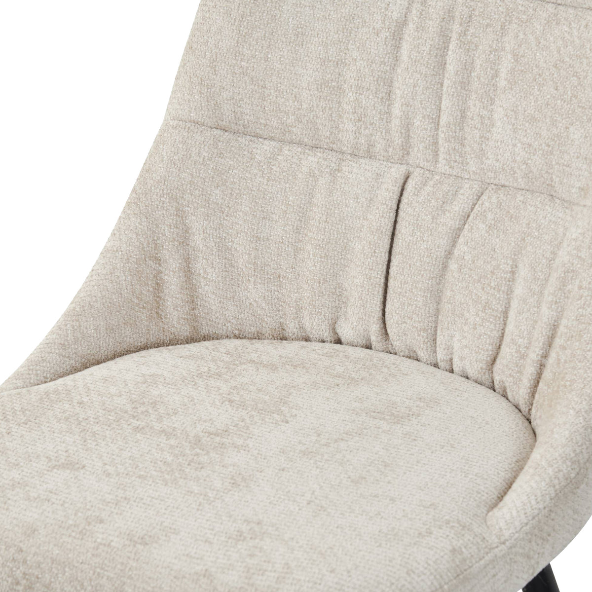 Darnley Chenille Dining Chair Natural from Roseland Furniture