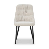 Darnley Chenille Dining Chair Natural from Roseland Furniture