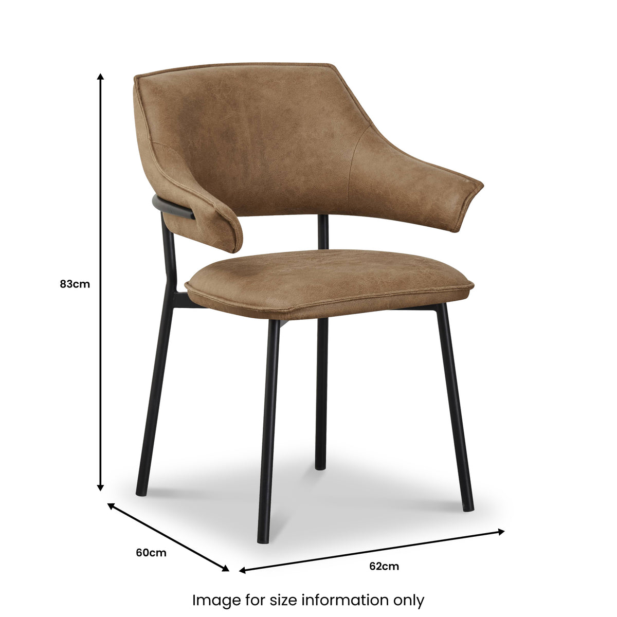 Faraday Textured Dining Chair Tan from Roseland Furniture