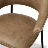 Faraday Textured Dining Chair Tan from Roseland Furniture