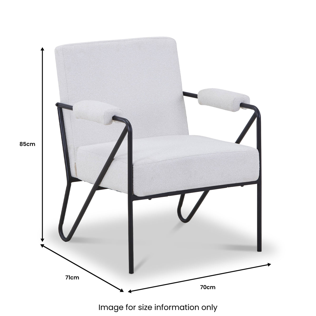 Cardney Speckled Accent Chair Natural from Roseland Furniture