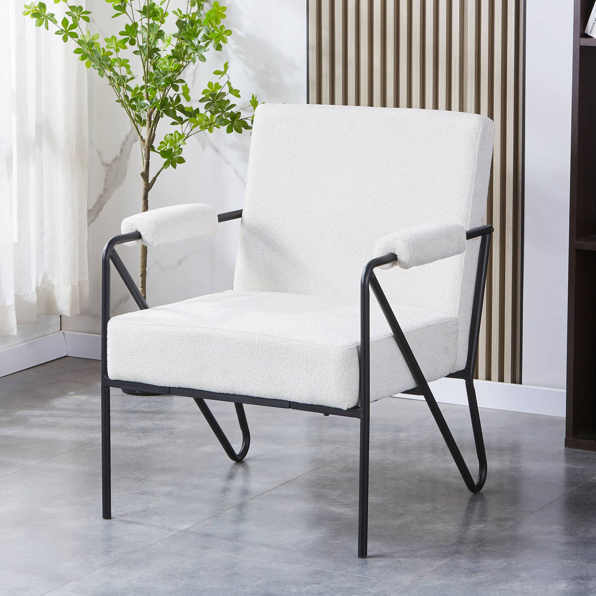 Cardney Speckled Accent Chair Natural from Roseland Furniture