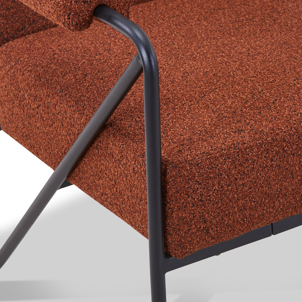 Cardney Speckled Accent Chair Burnt Orange from Roseland Furniture