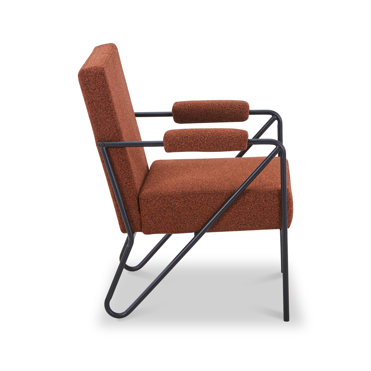 Cardney Speckled Accent Chair Burnt Orange from Roseland Furniture