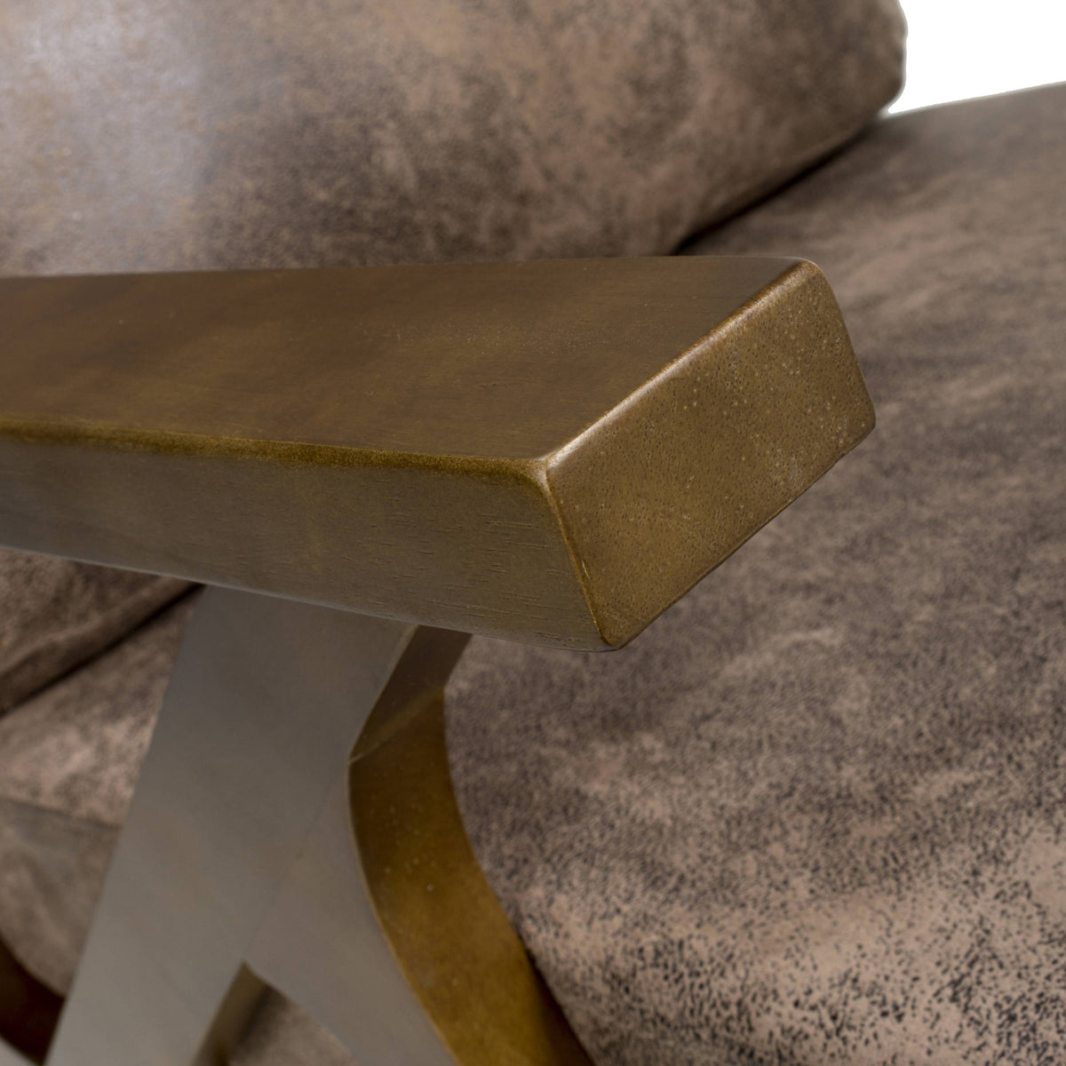 Duke Faux Leather Retro Accent Chair from Roseland Furniture