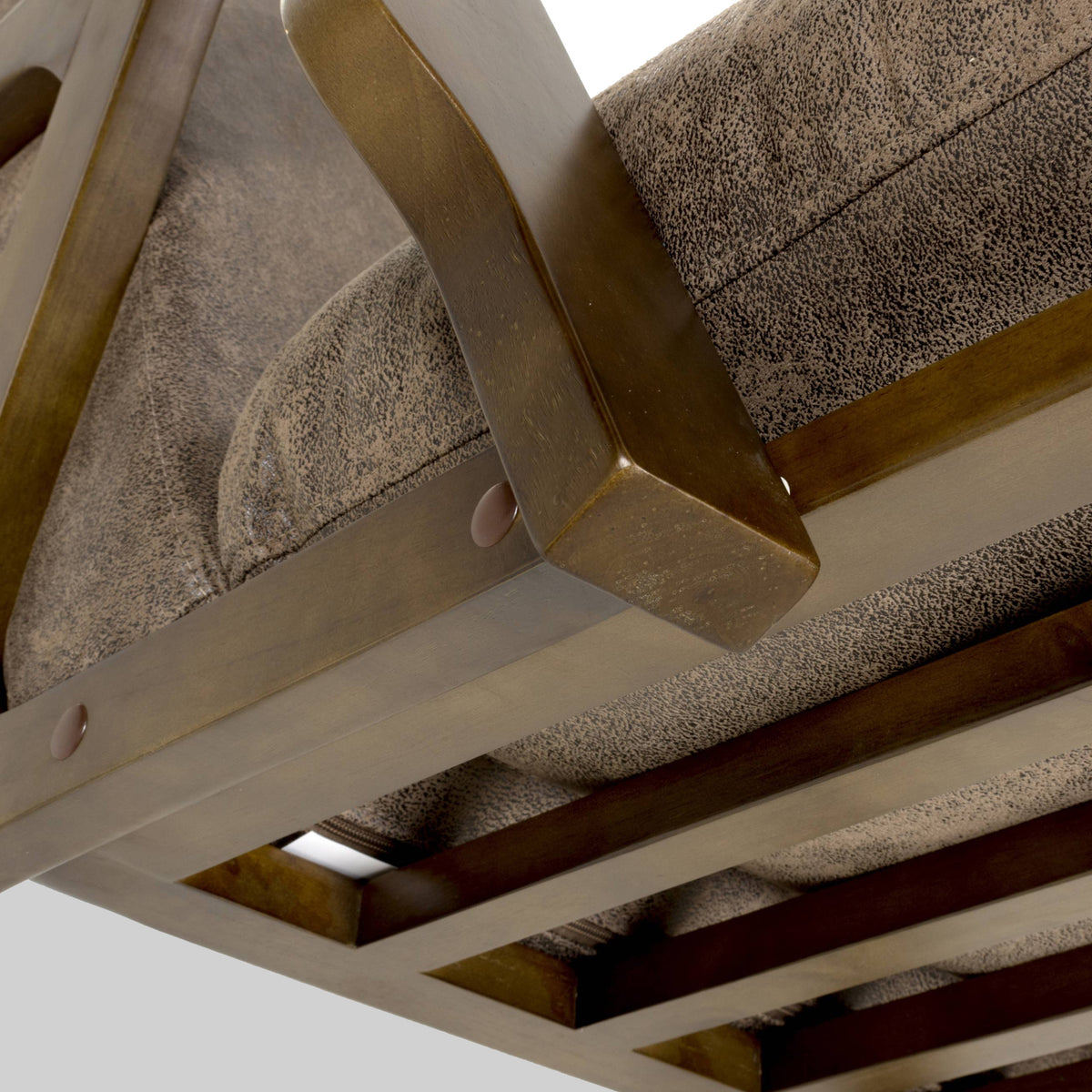 Duke Faux Leather Retro Accent Chair from Roseland Furniture