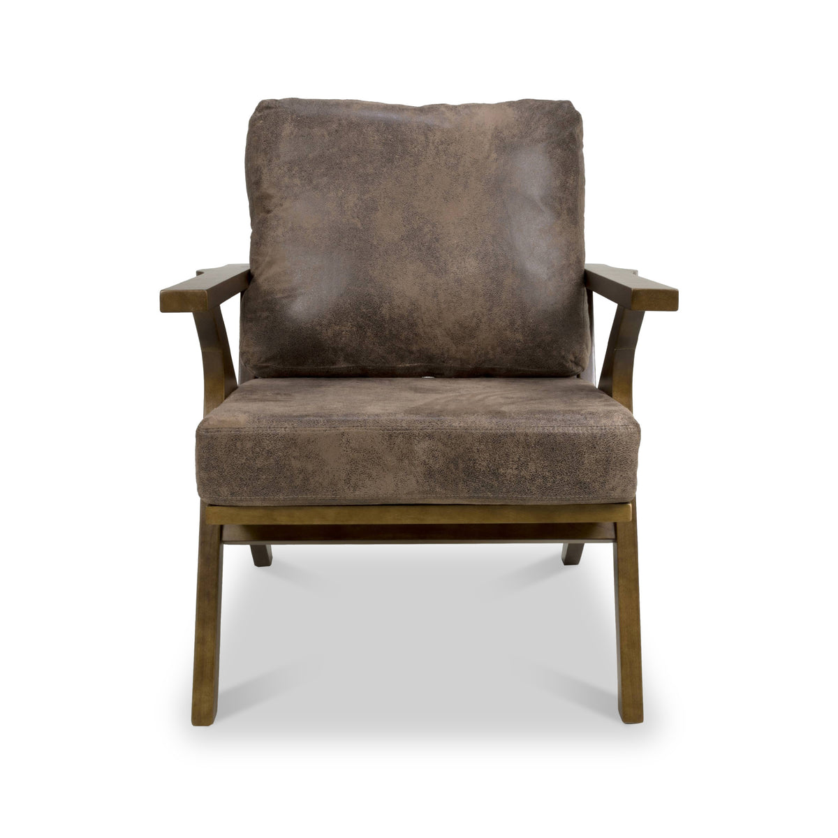 Duke Faux Leather Retro Accent Chair from Roseland Furniture