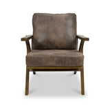 Duke Faux Leather Retro Accent Chair from Roseland Furniture
