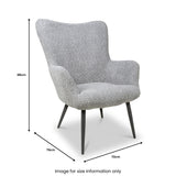 Hornton Accent Chair Grey from Roseland Furniture