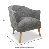 Pemberley Accent Chair Grey from Roseland Furniture