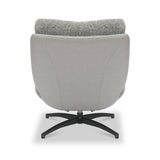 Kelso Lounge Accent Chair with Footstool Grey from Roseland Furniture