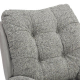 Kelso Lounge Accent Chair with Footstool Grey from Roseland Furniture