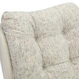 Kelso Accent Chair w Footstool Cream from Roseland Furniture