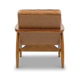 Kingsley Faux Leather Accent Chair Tan from Roseland Furniture