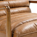 Kingsley Faux Leather Accent Chair Tan from Roseland Furniture
