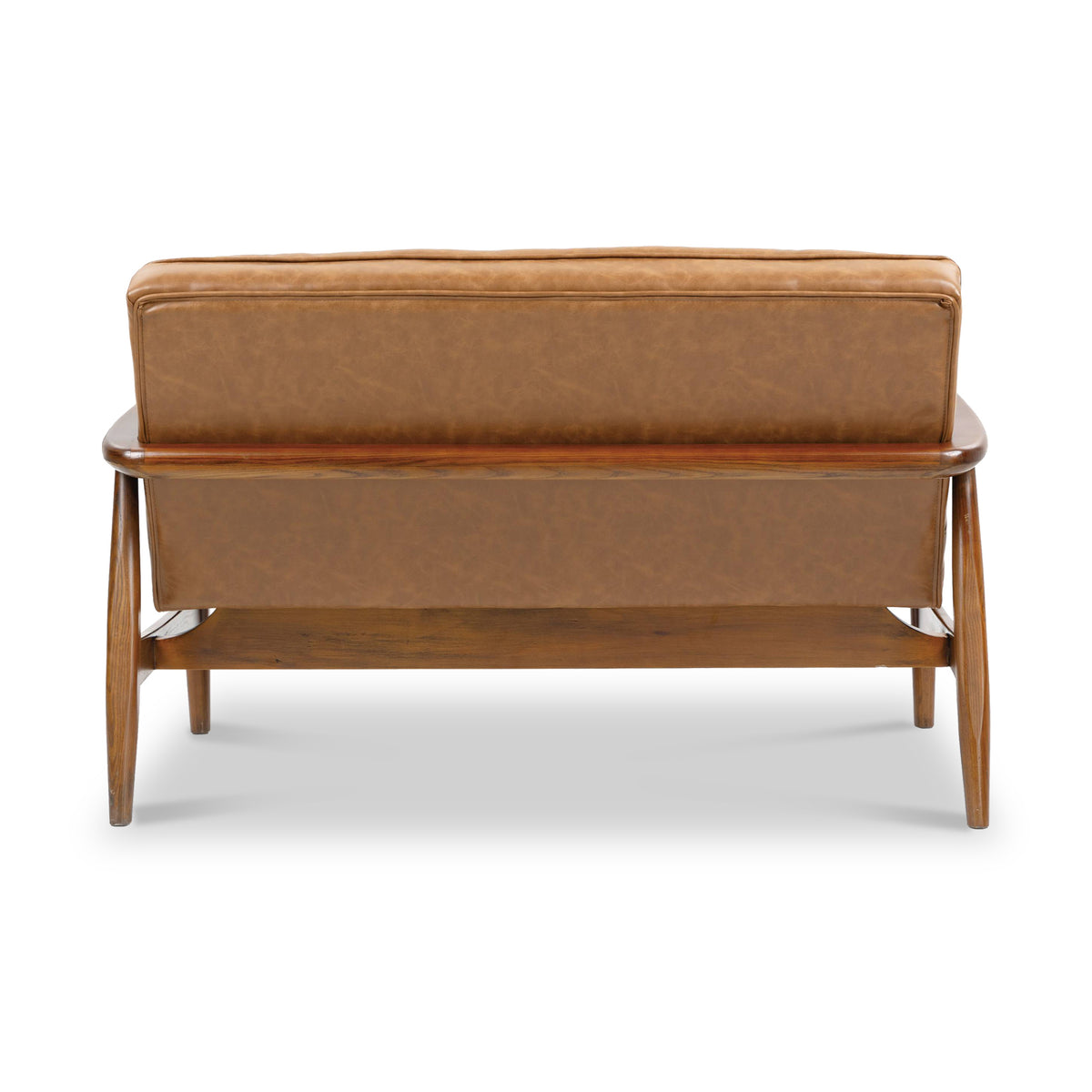 Kingsley Faux Leather 2 seater sofa Tan from Roseland Furniture