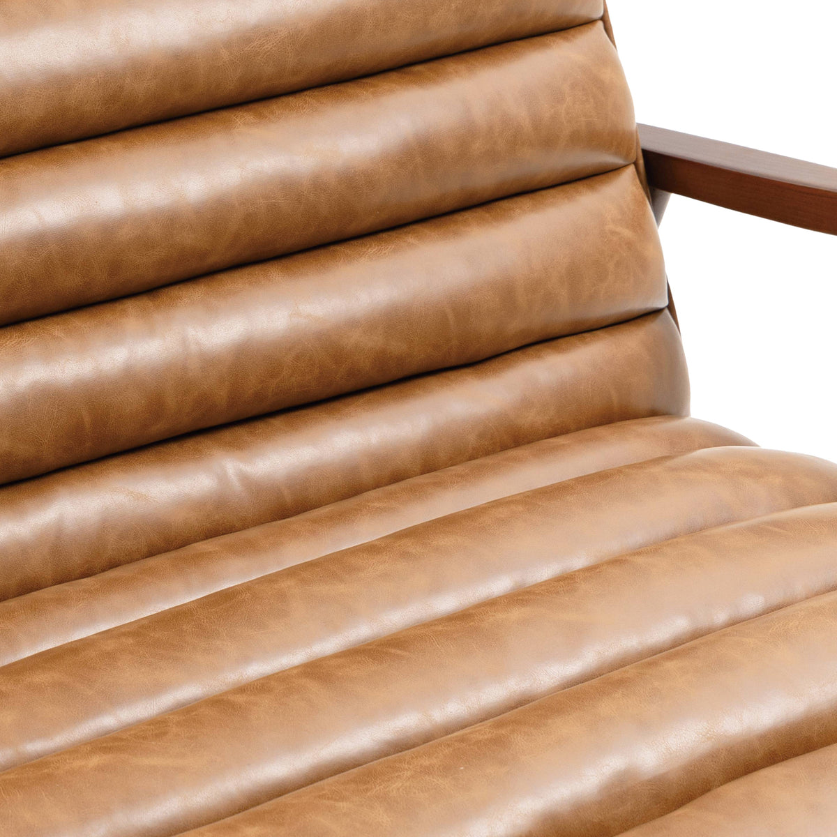 Kingsley Faux Leather 2 seater sofa Tan from Roseland Furniture