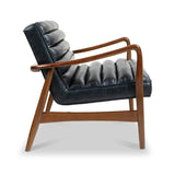 Kingsley Faux Leather 2 seater sofa Black from Roseland Furniture