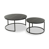 Freiston Nest Of Tables Black from Roseland Furniture
