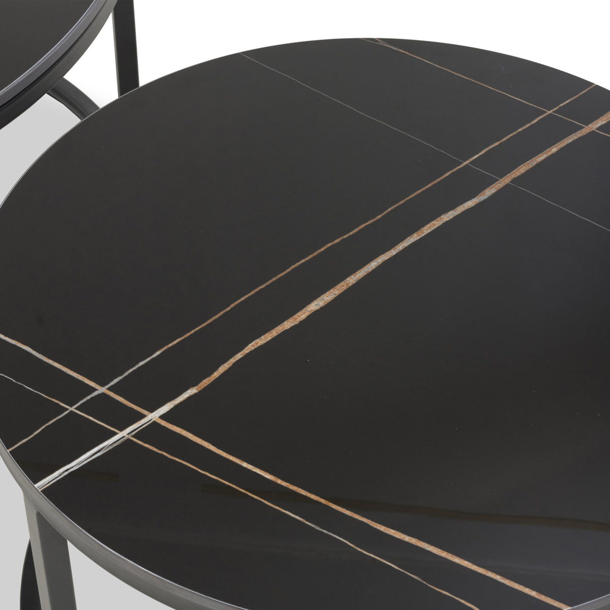 Freiston Nest Of Tables Black from Roseland Furniture