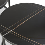 Freiston Nest Of Tables Black from Roseland Furniture