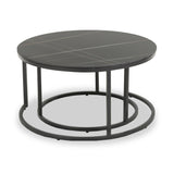 Freiston Nest Of Tables Black from Roseland Furniture