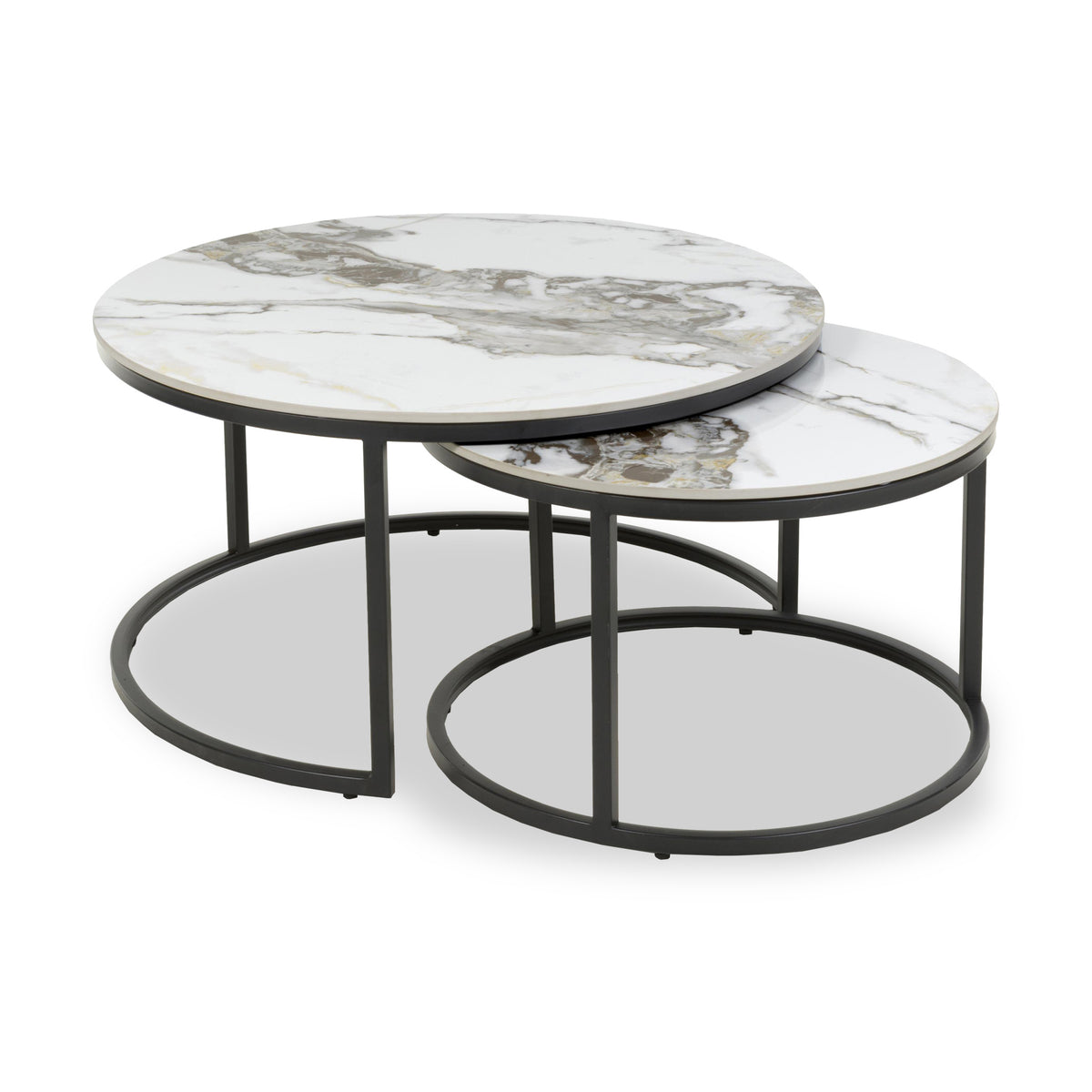 Freiston Nest Of Tables Gold from Roseland Furniture