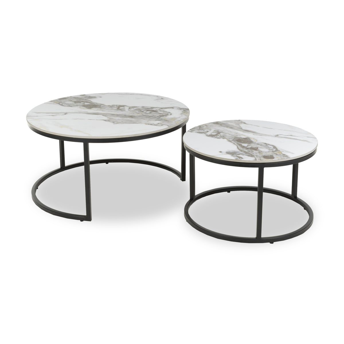 Freiston Nest Of Tables Gold from Roseland Furniture