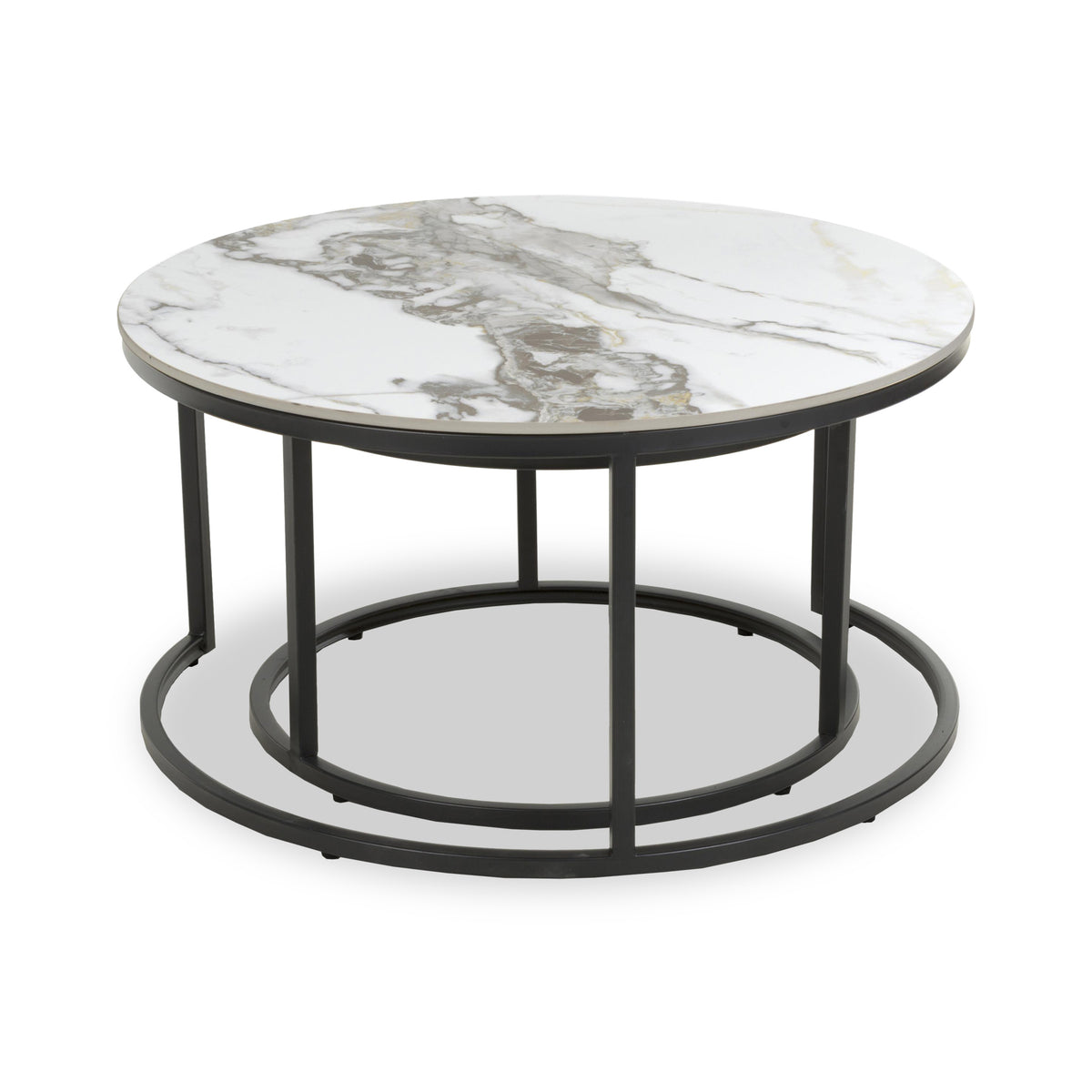 Freiston Nest Of Tables Gold from Roseland Furniture