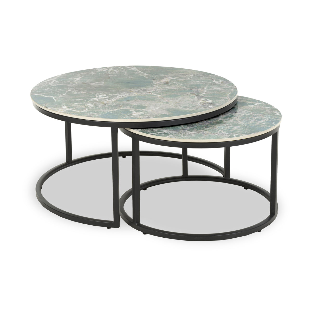 Freiston Nest Of Tables Green from Roseland Furniture
