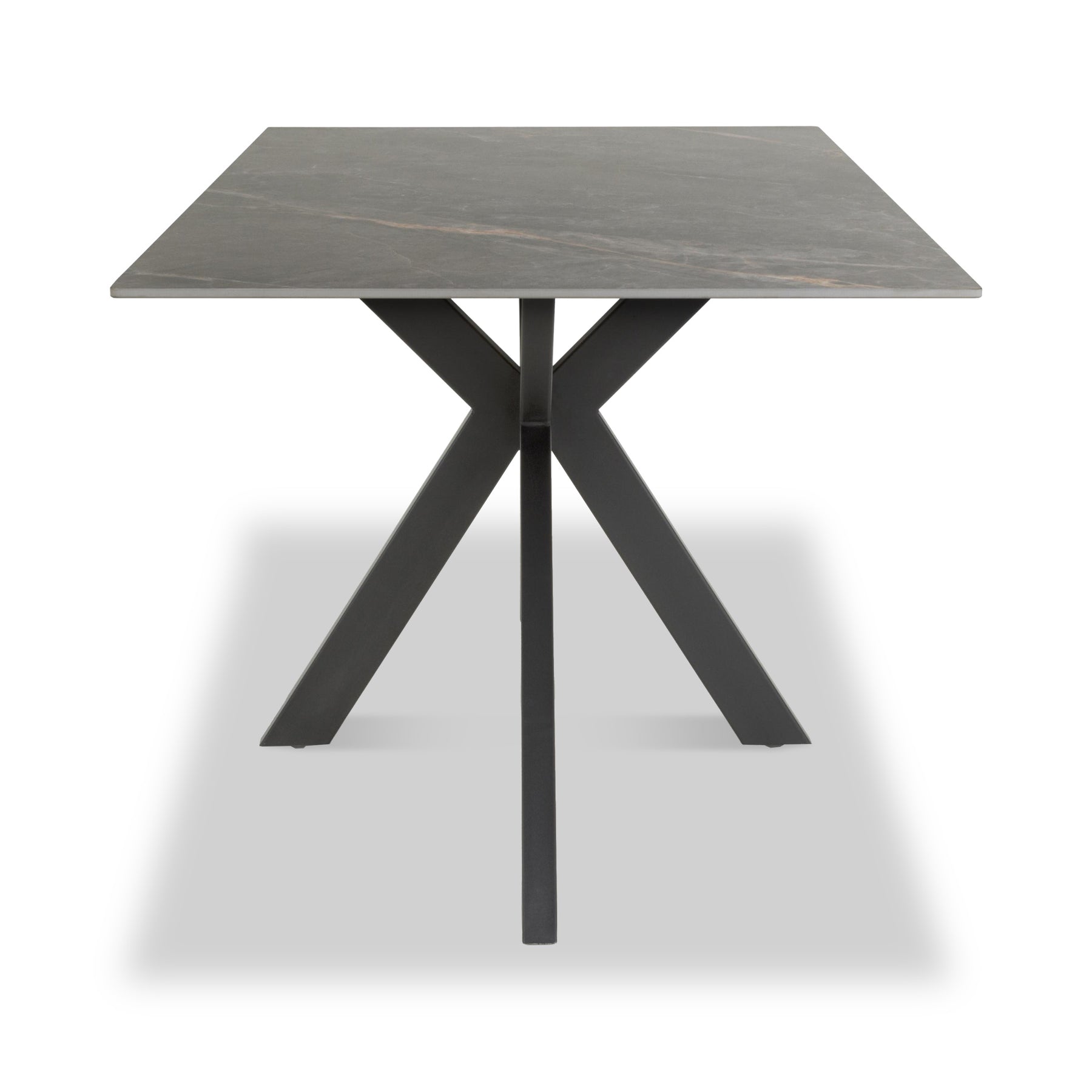 Farnell 160cm Ceramic Dining Table Grey from Roseland Furniture
