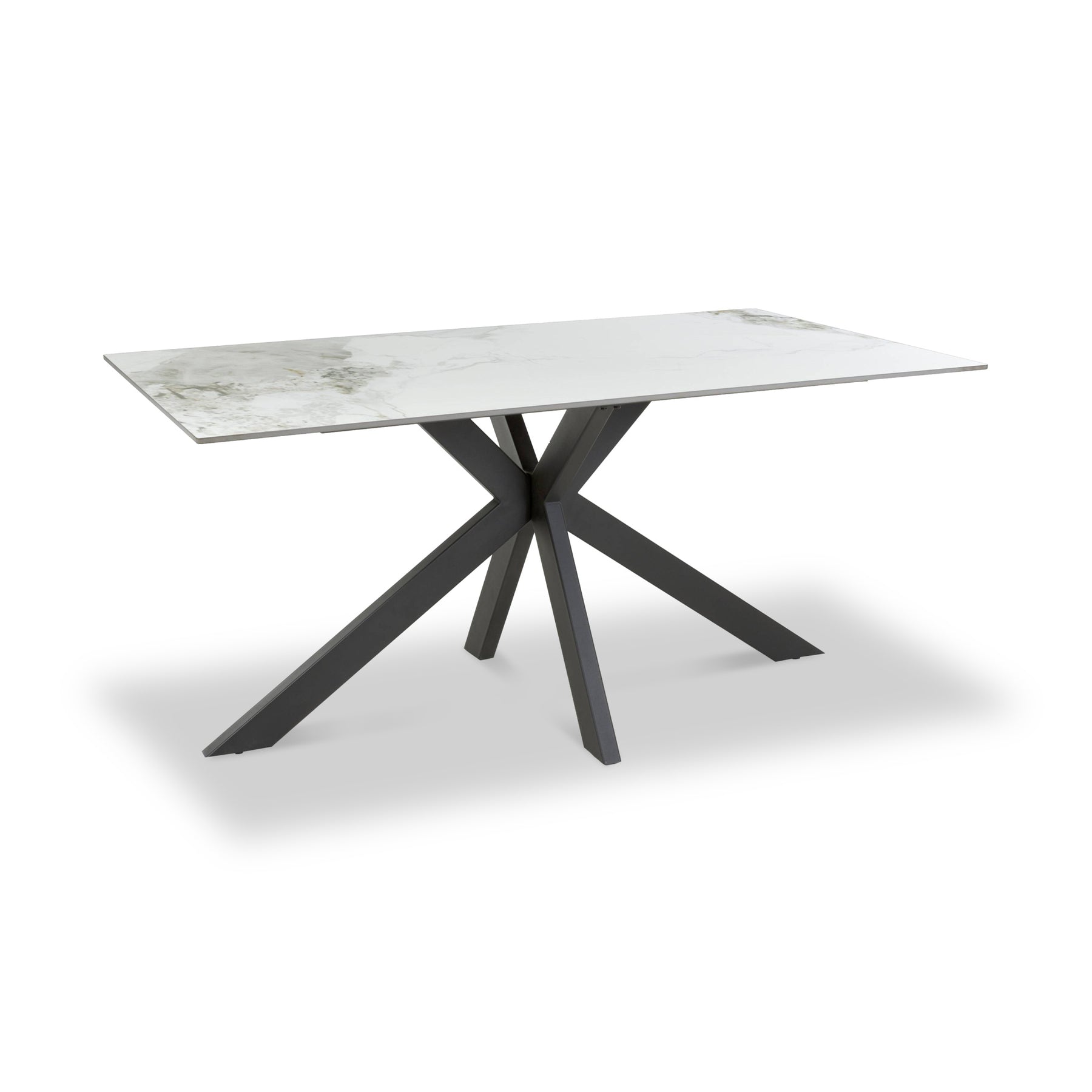 Farnell 160cm Ceramic Dining Table White from Roseland Furniture