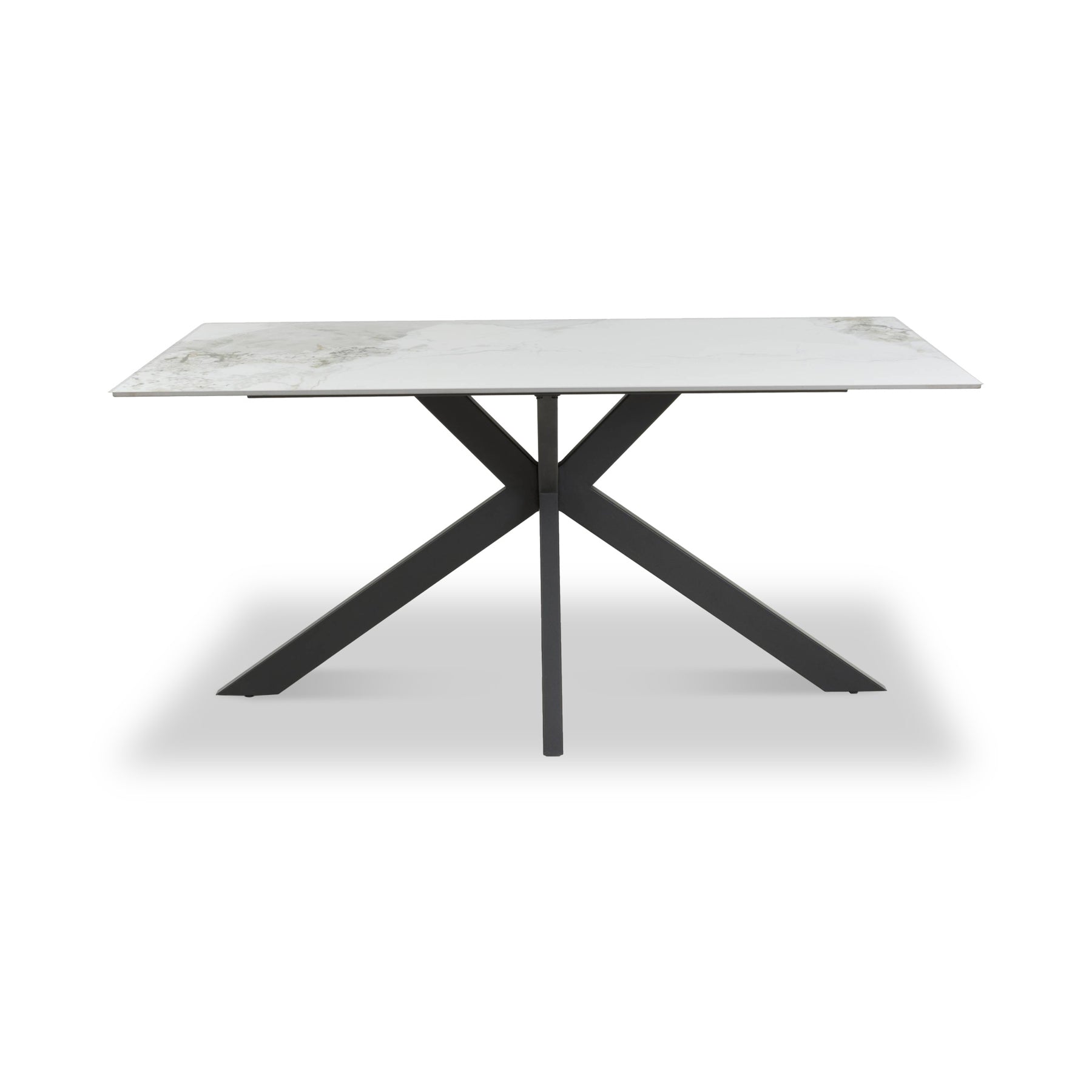 Farnell 160cm Ceramic Dining Table White from Roseland Furniture