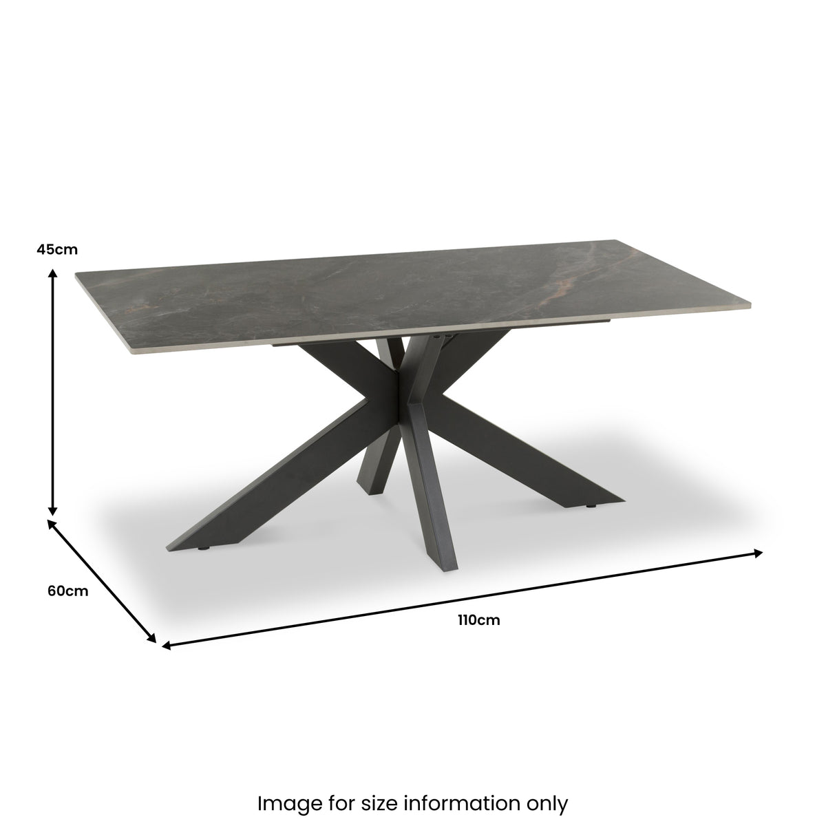 Farnell Ceramic Coffee Table Grey from Roseland Furniture