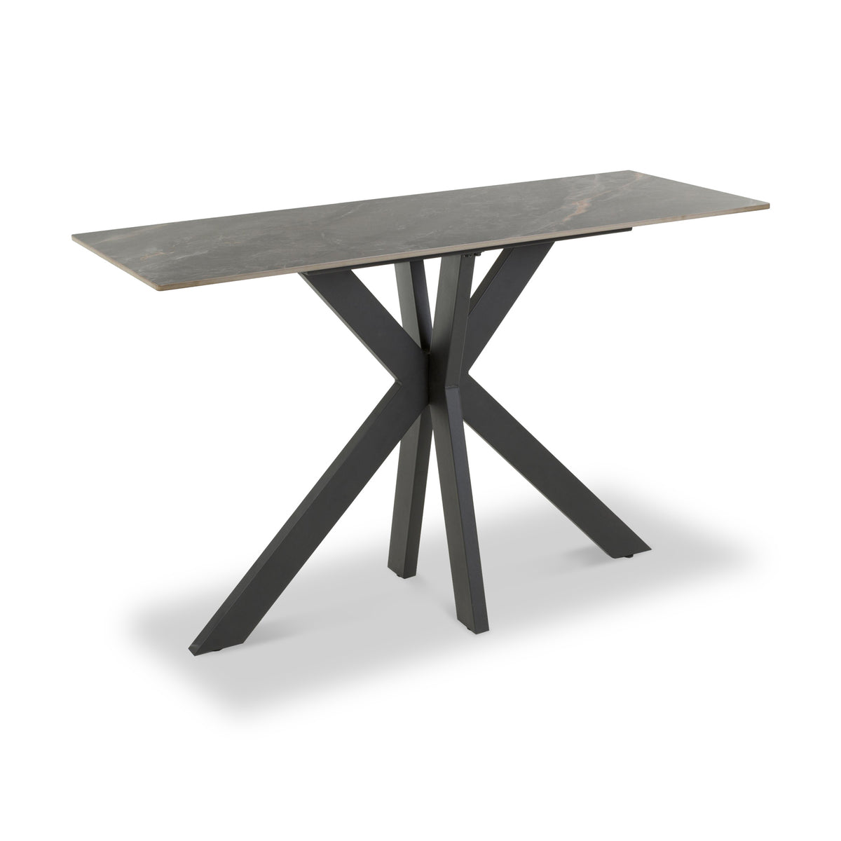 Farnell Ceramic Console Table Grey from Roseland Furniture