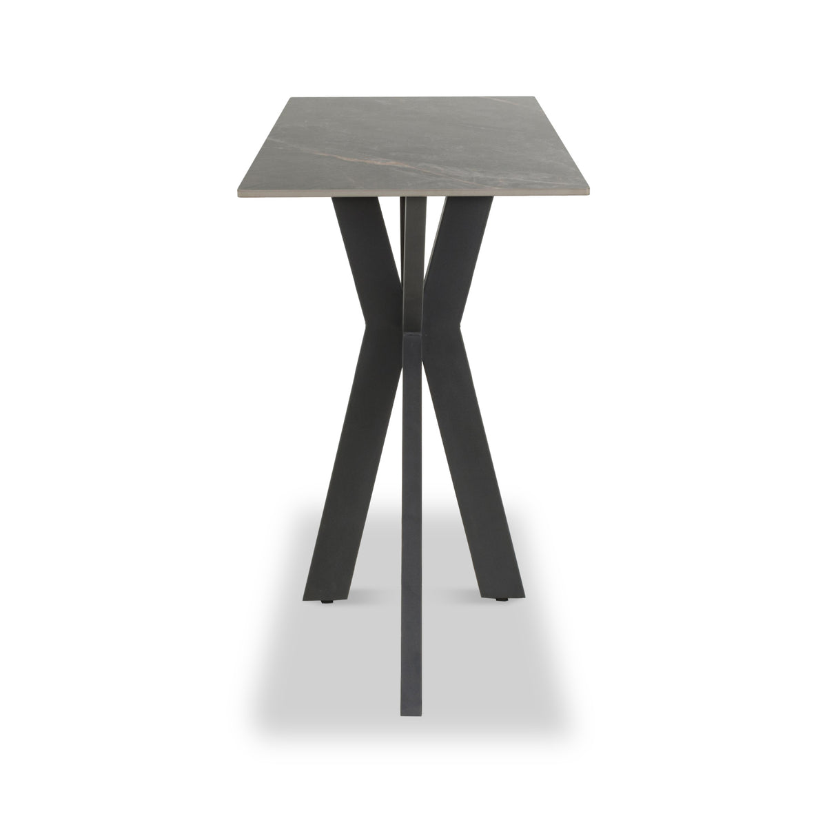 Farnell Ceramic Console Table Grey from Roseland Furniture