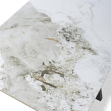 Farnell Ceramic Console Table White from Roseland Furniture