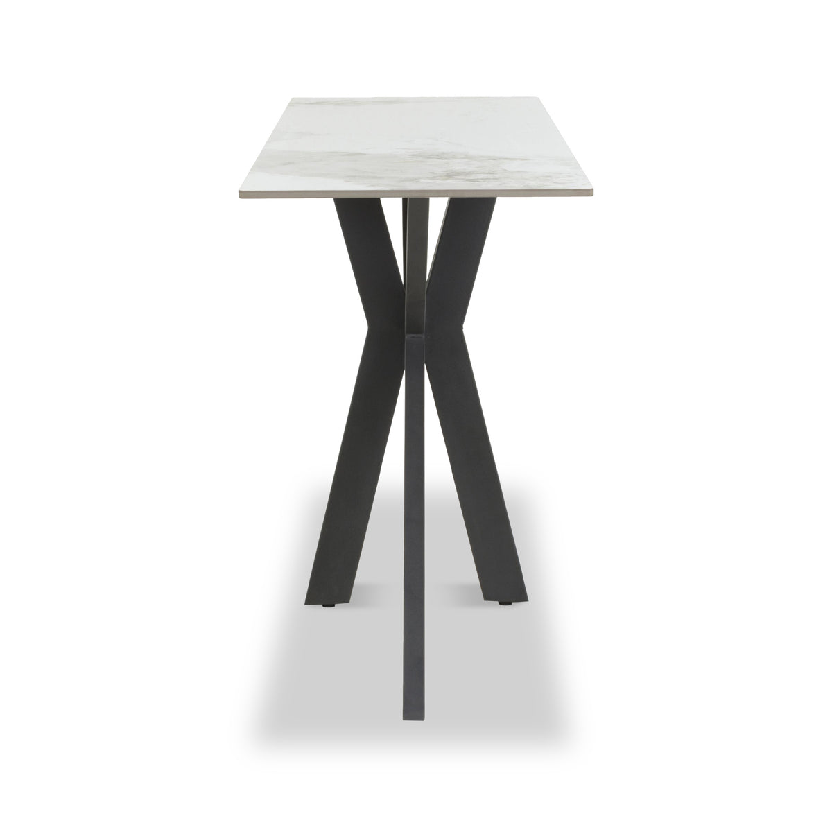 Farnell Ceramic Console Table White from Roseland Furniture