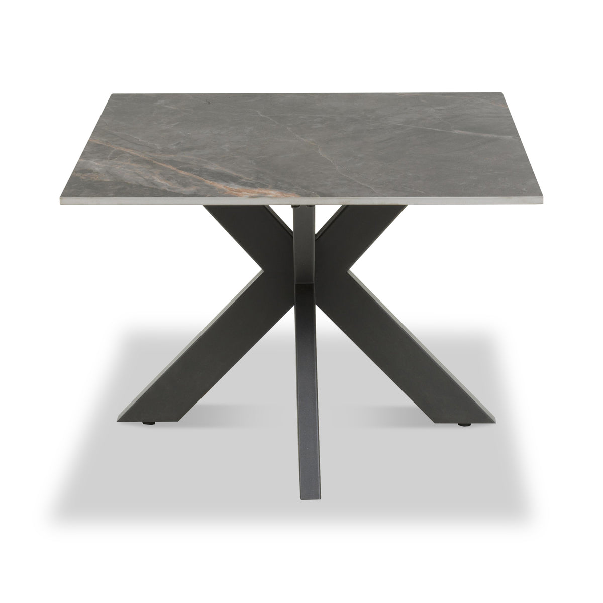 Farnell Ceramic Square Side Table Grey from Roseland Furniture