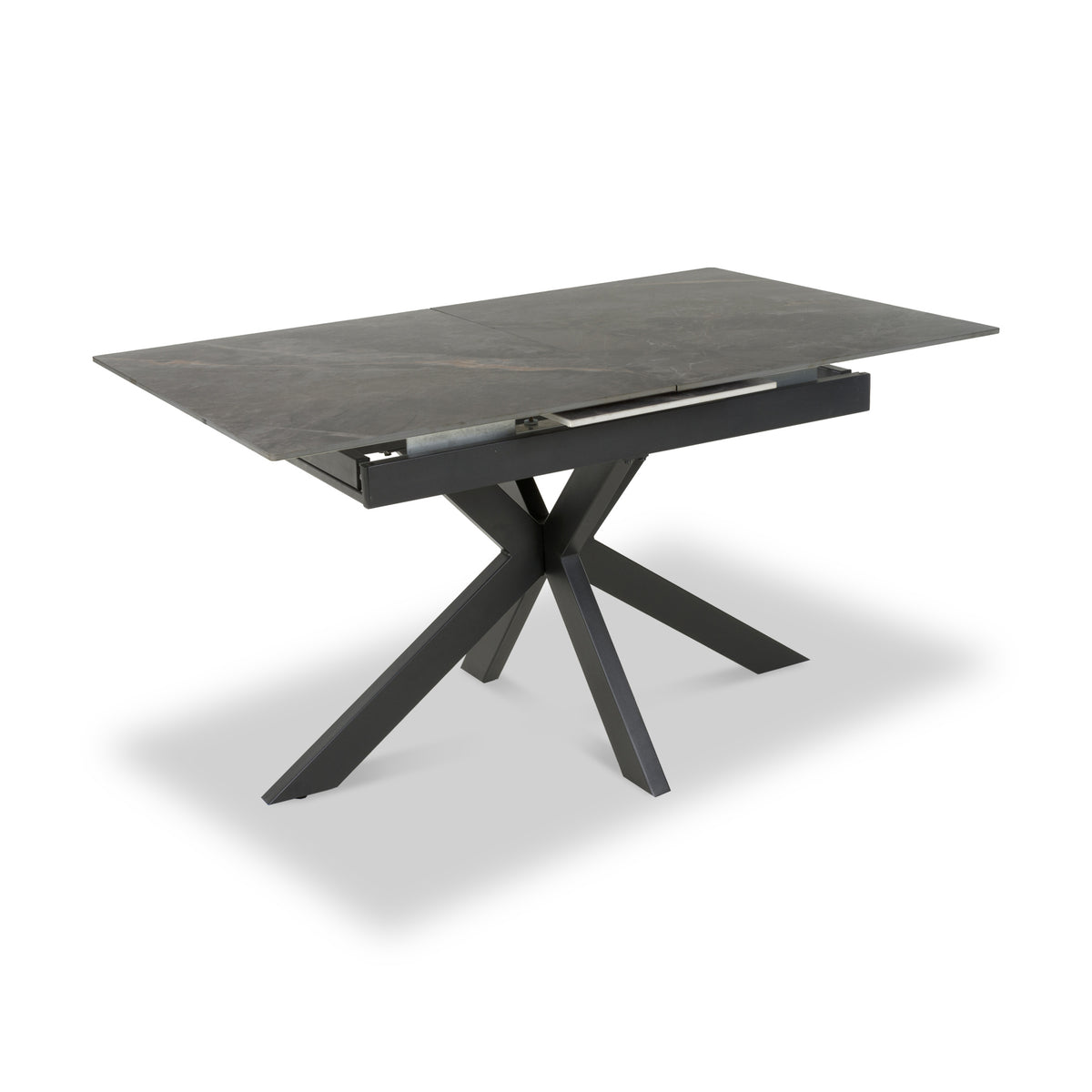Farnell Ceramic Extending Dining Table Grey from Roseland Furniture