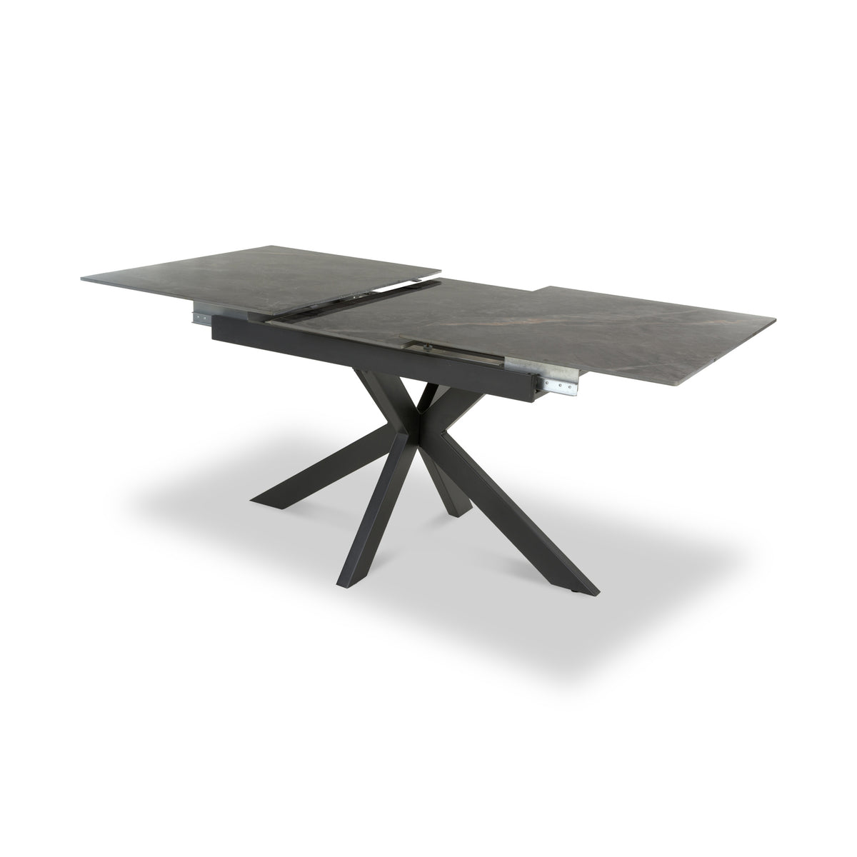 Farnell Ceramic Extending Dining Table Grey from Roseland Furniture