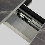 Farnell Ceramic Extending Dining Table Grey from Roseland Furniture